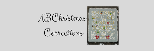 Corrections to the chart and back page of ABChristmas