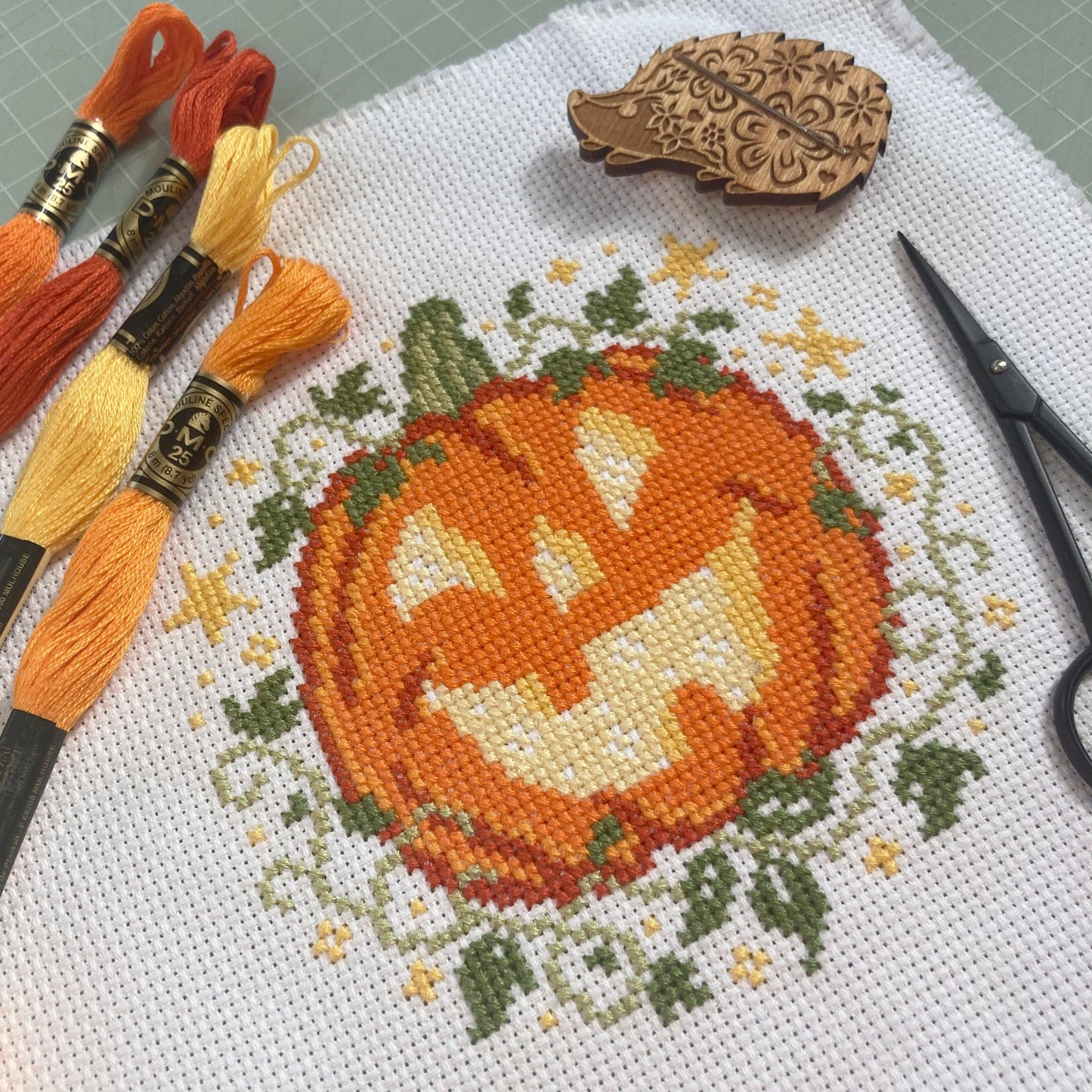 Pumpkin and Stars - Printed Chart