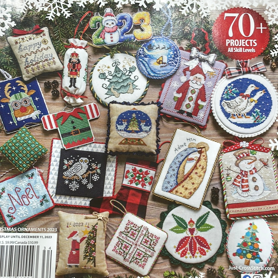 2023 Just Cross Stitch Christmas Ornaments