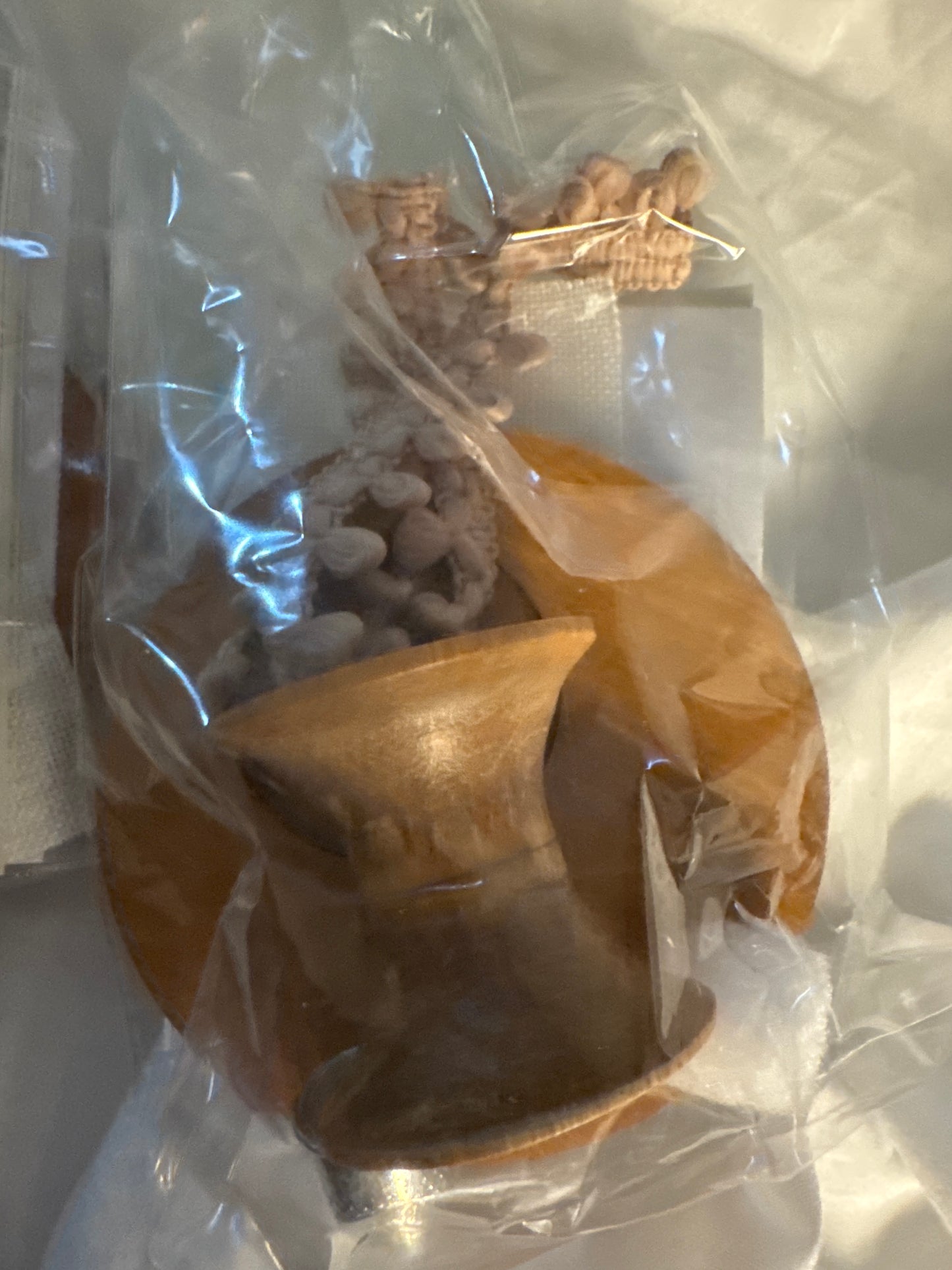 Wooden Thimble Scissors Case