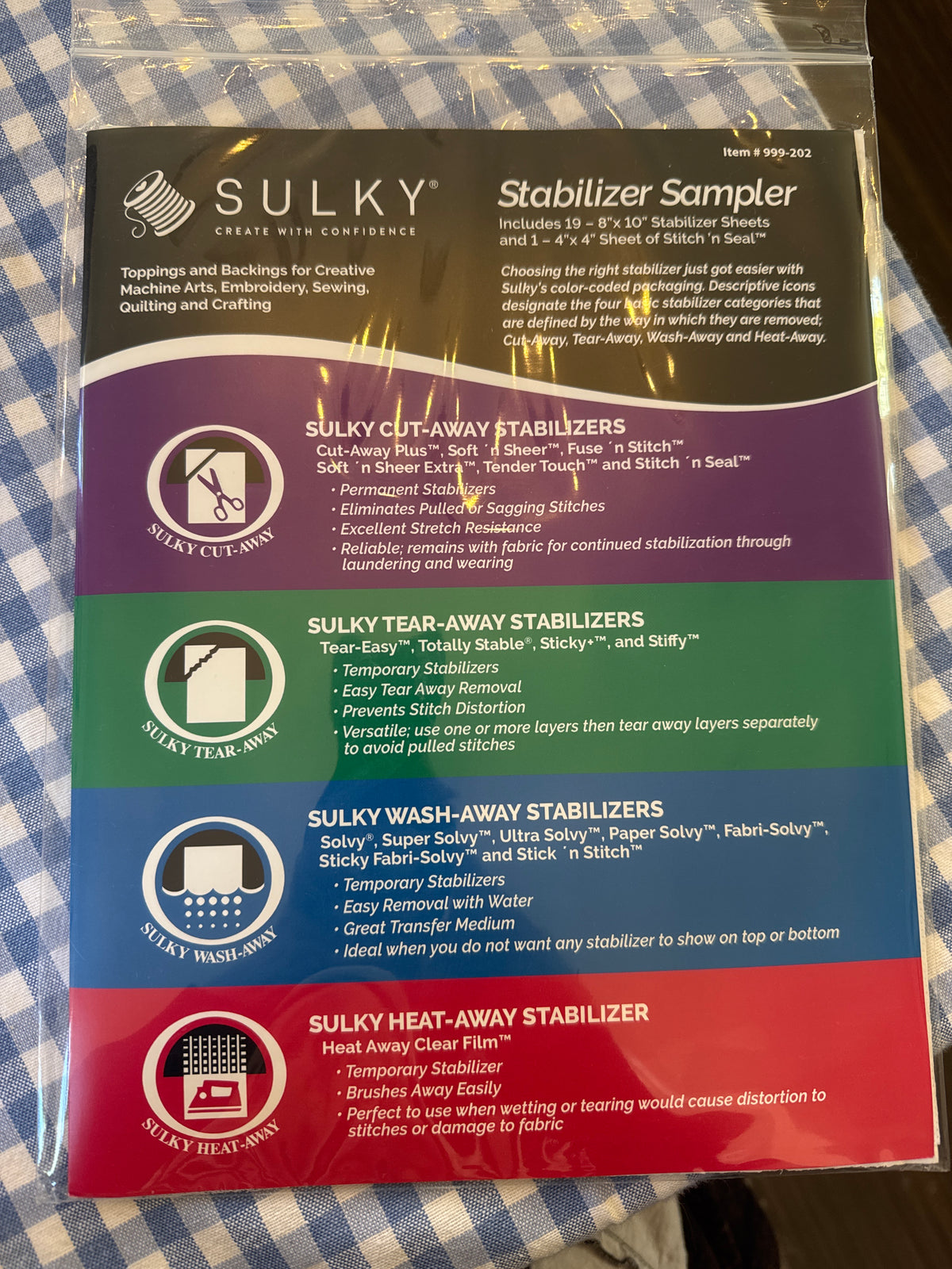 Sulky Stabilizer Sampler