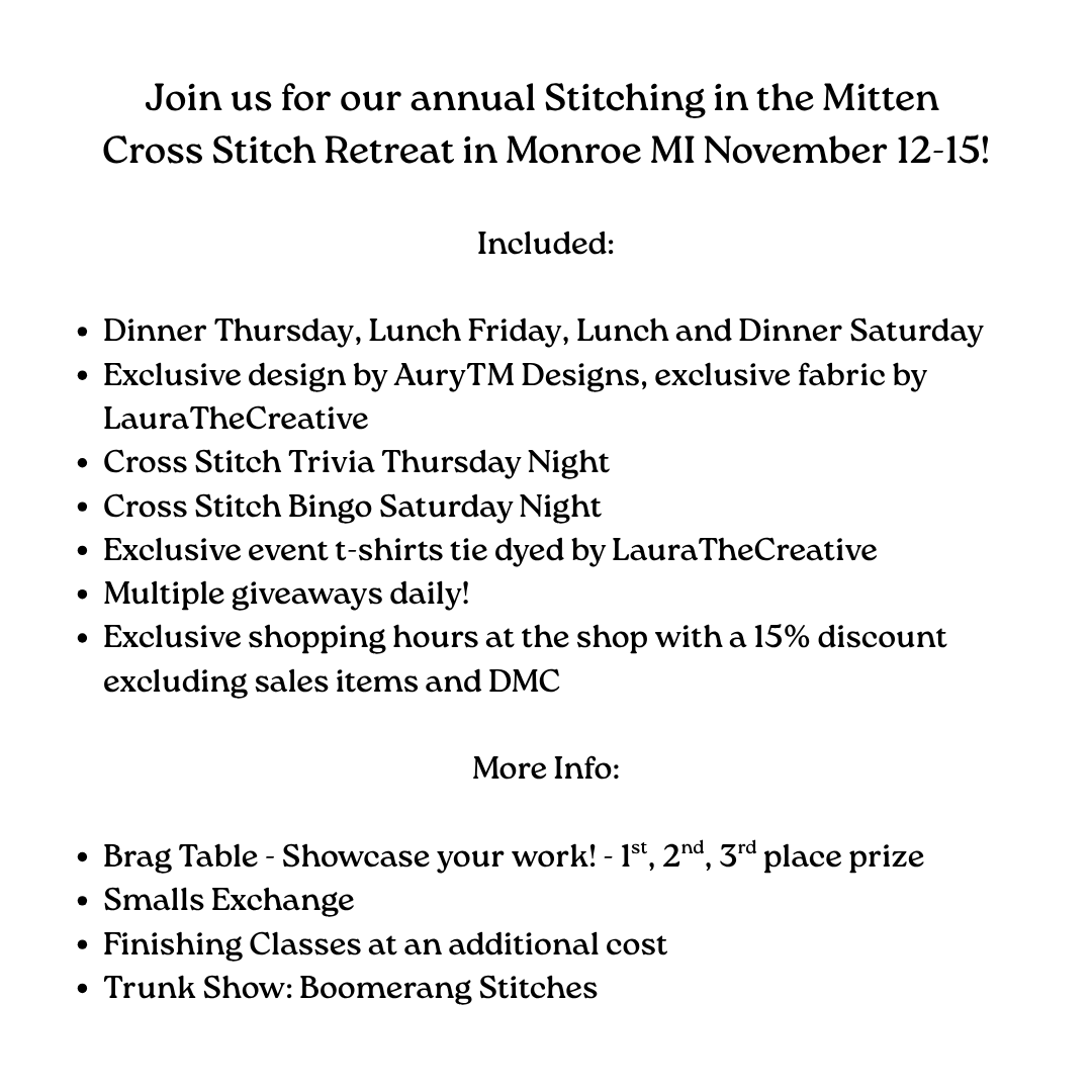 2026 Stitching in the Mitten Retreat