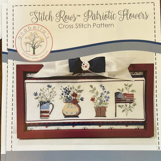 Stitch Rows Patriotic Flowers