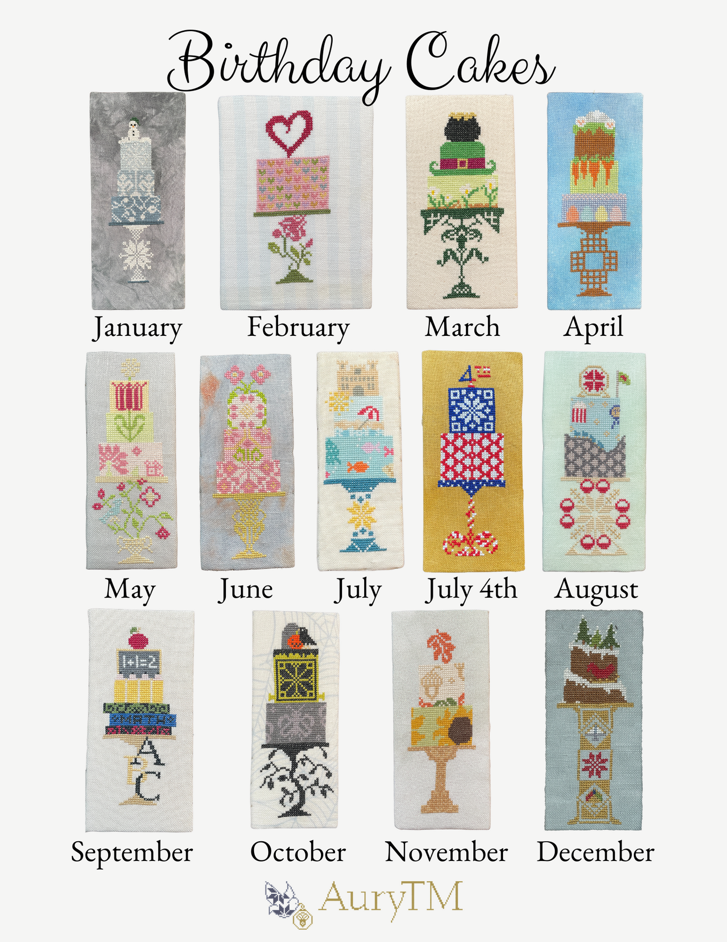 August Birthday Cake - Digital