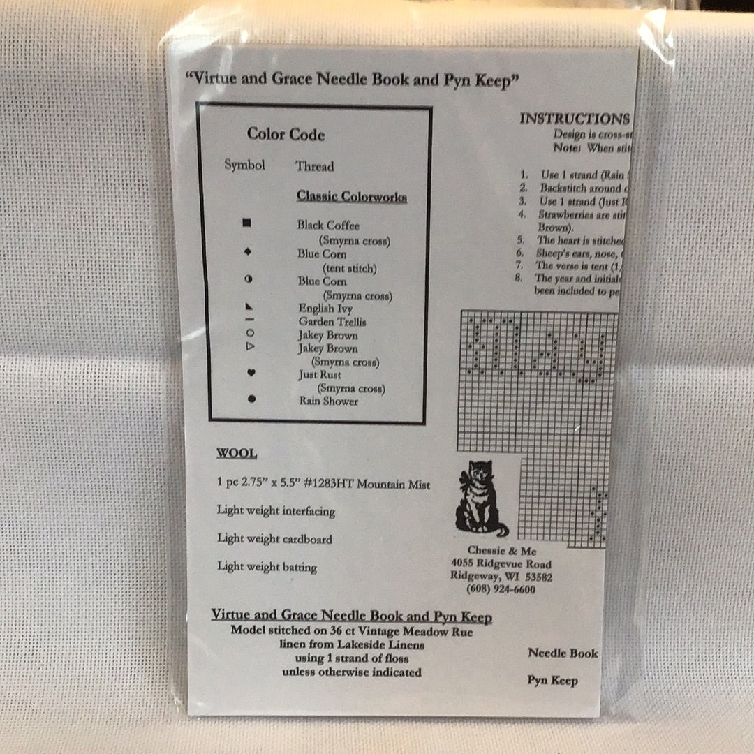 Virtue and Grace Needlebook