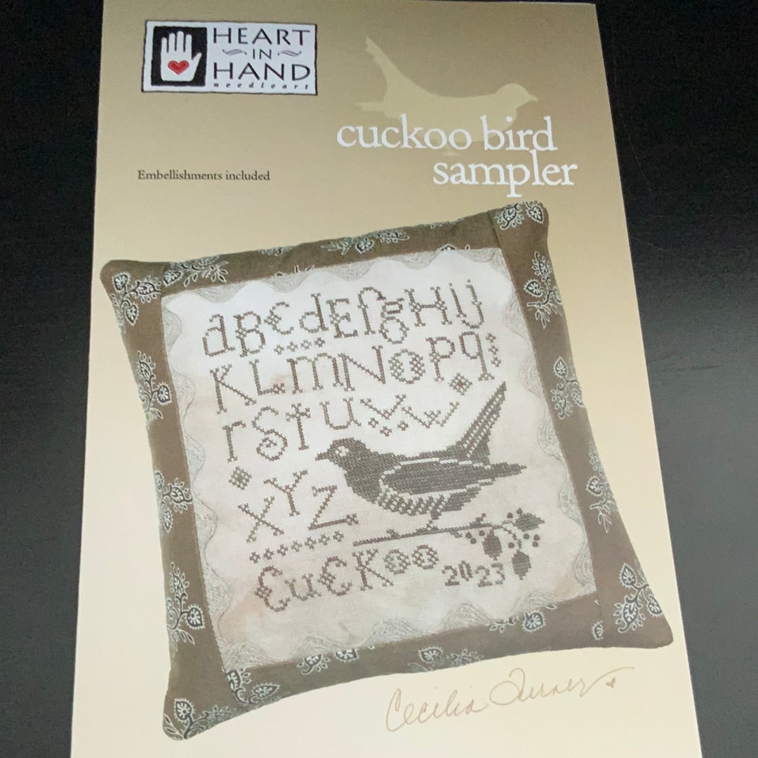Cuckoo bird sampler – Riverview Stitching