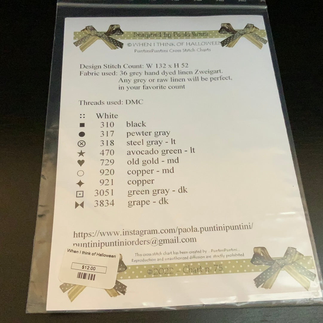 When I think of Halloween