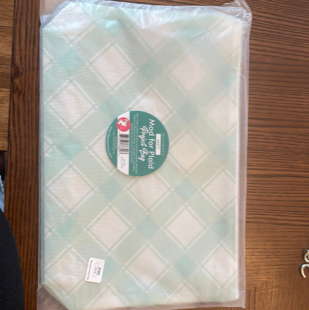Misty Plaid Project Bag