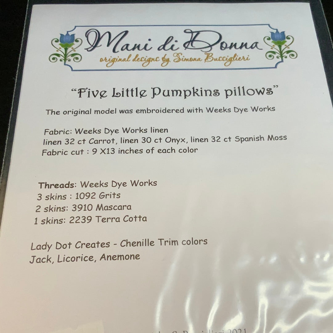 Five Little Pumpkin pillows