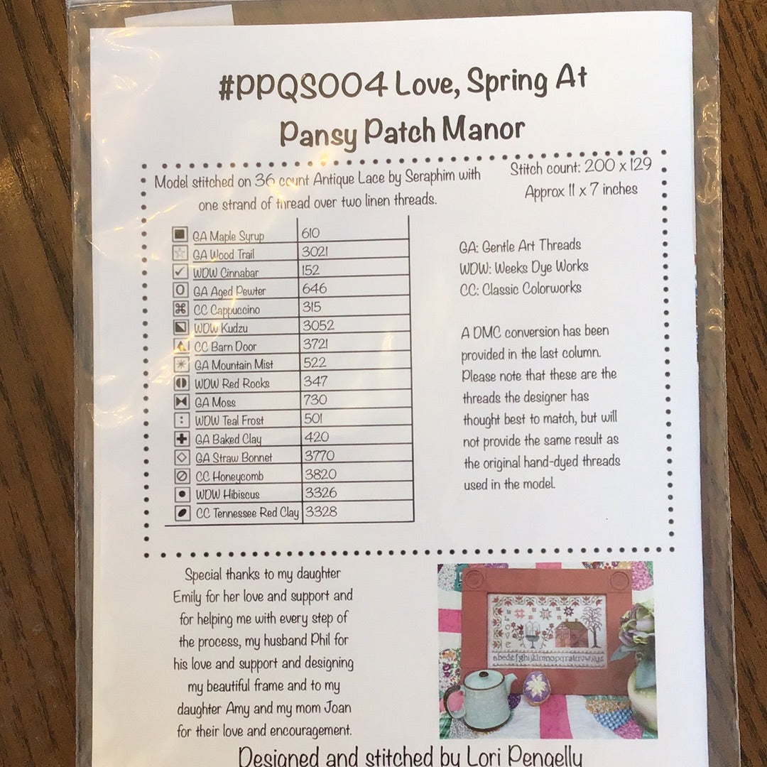 Love, Spring at Pansy Patch Manor