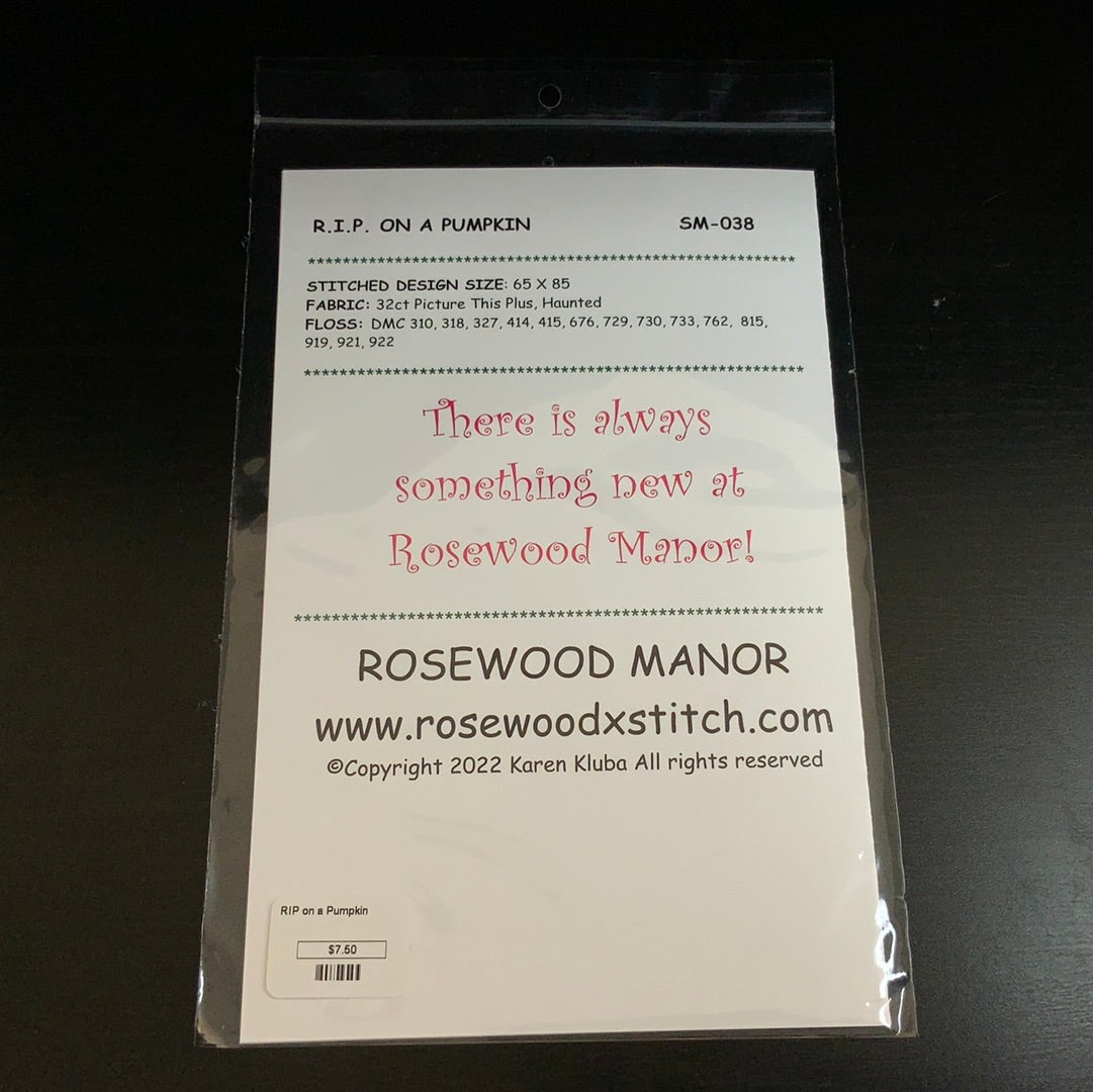 R.I.P on a Pumpkin