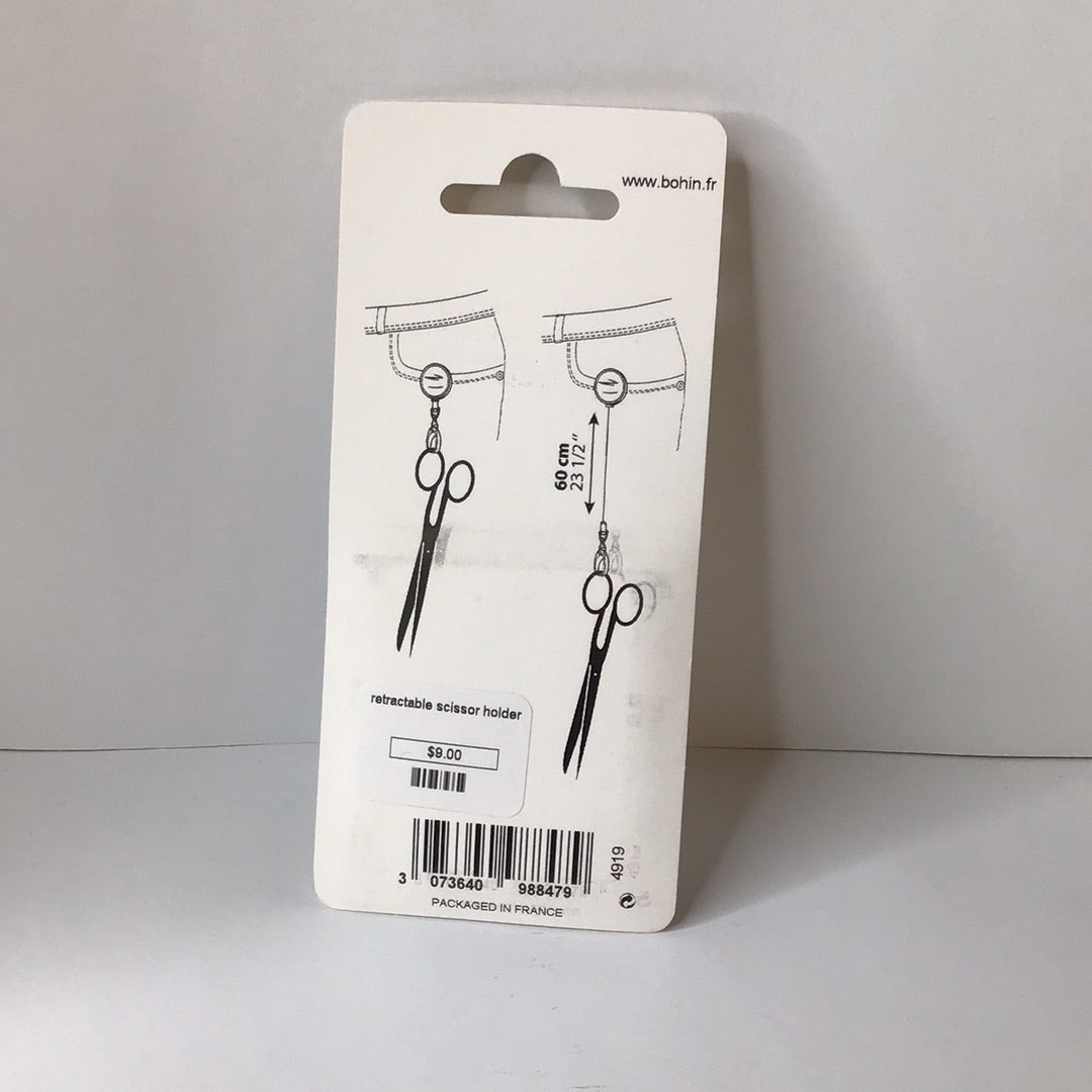 Bohin retractable scissor holder