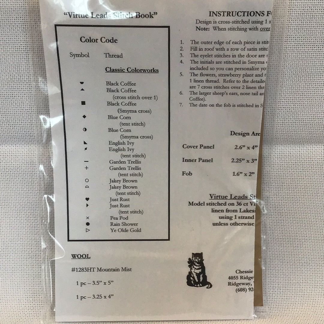 Virtue Leads Stitch Book