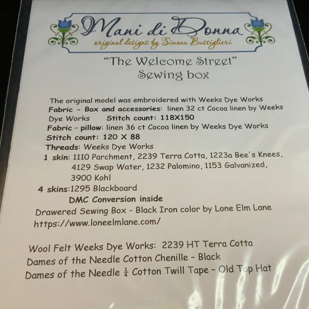 The Welcome Street sewing box
