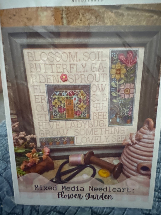 Mixed Media Needleart - Rose Garden