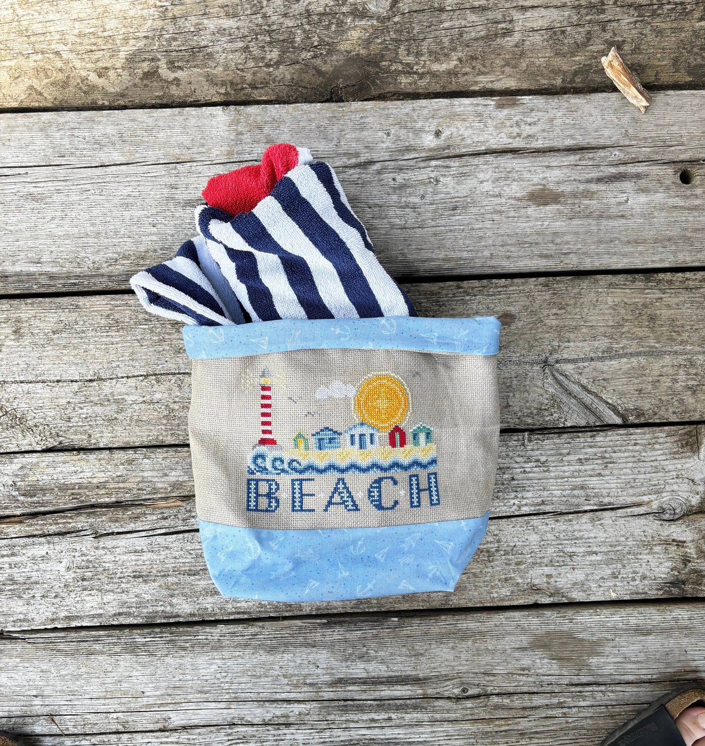Beach Huts - Printed Pattern