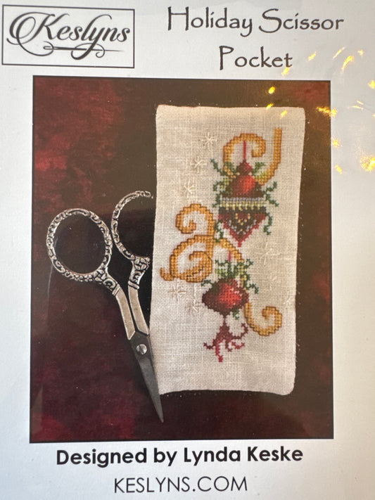 Holiday scissor pocket