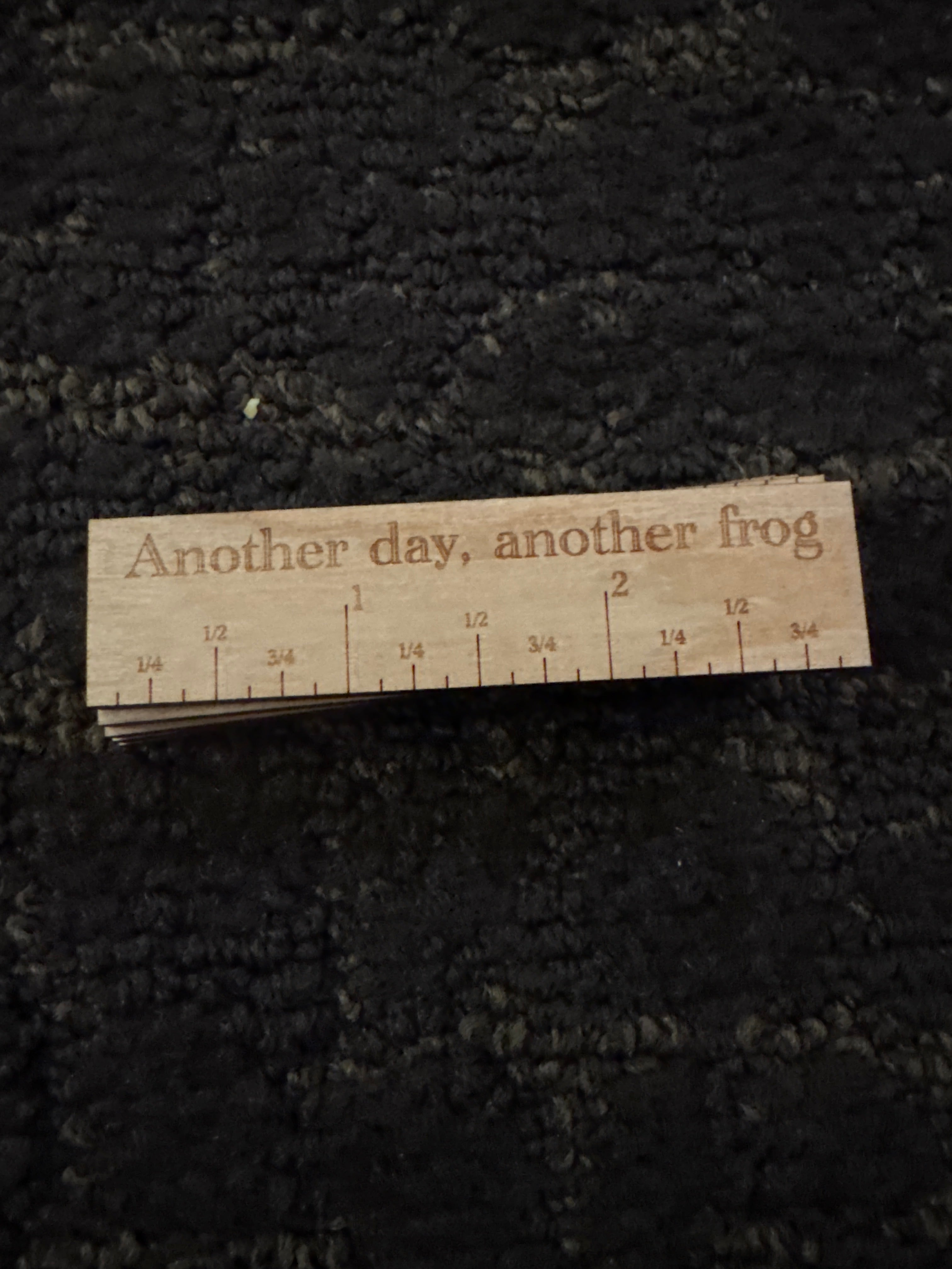 3” Ruler Another Day, another frog – Riverview Stitching