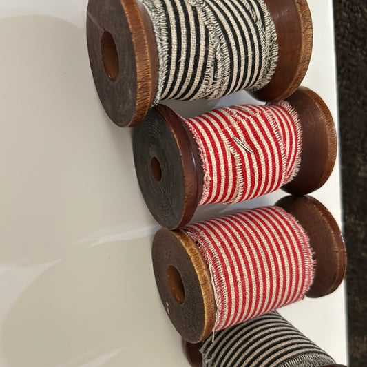 Stripes ribbon in Wood Spools