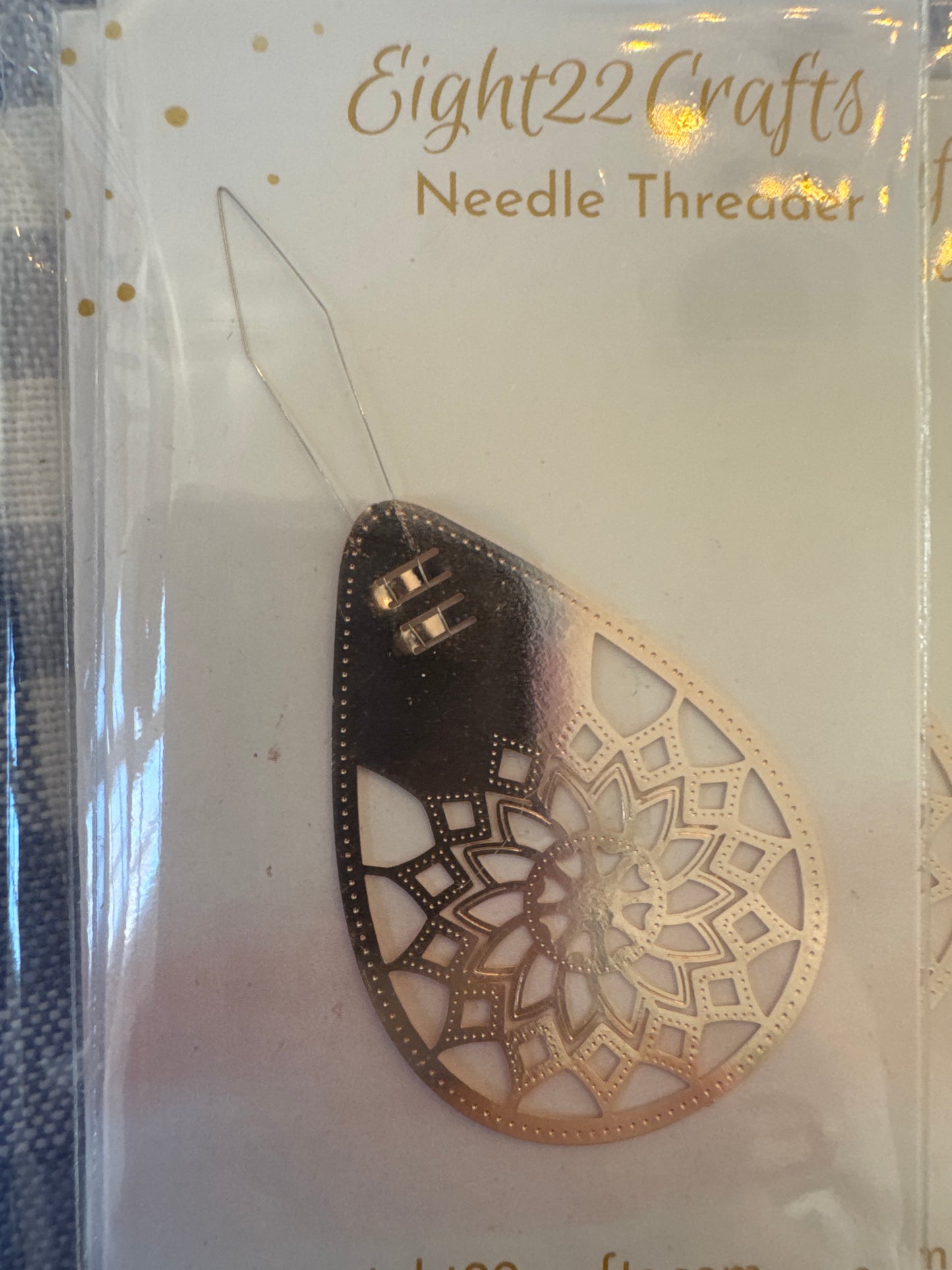 Gold Rose Needle Threader