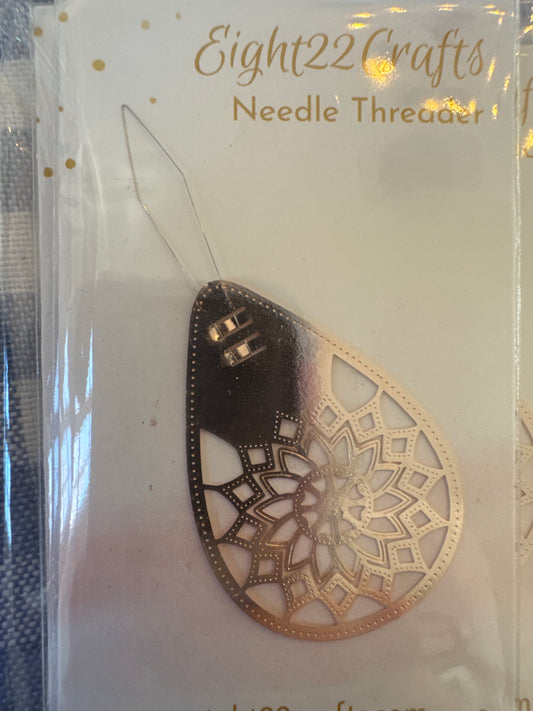 Gold Rose Needle Threader