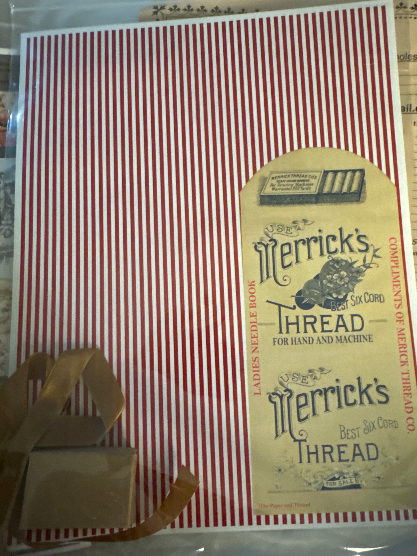 Patriotic Pinkeep and Stand up with Ribbon and Felt