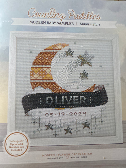 Modern Baby Sampler/ Moon and Stars
