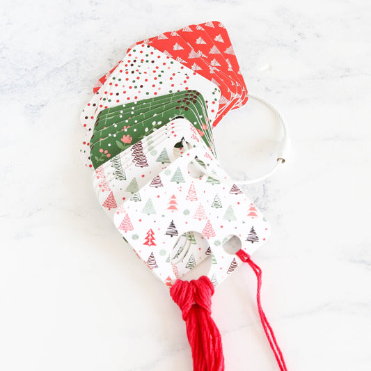 Christmas-Themed Embroidery Floss Drops
