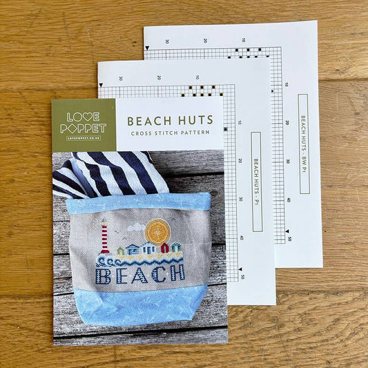 Beach Huts - Printed Pattern