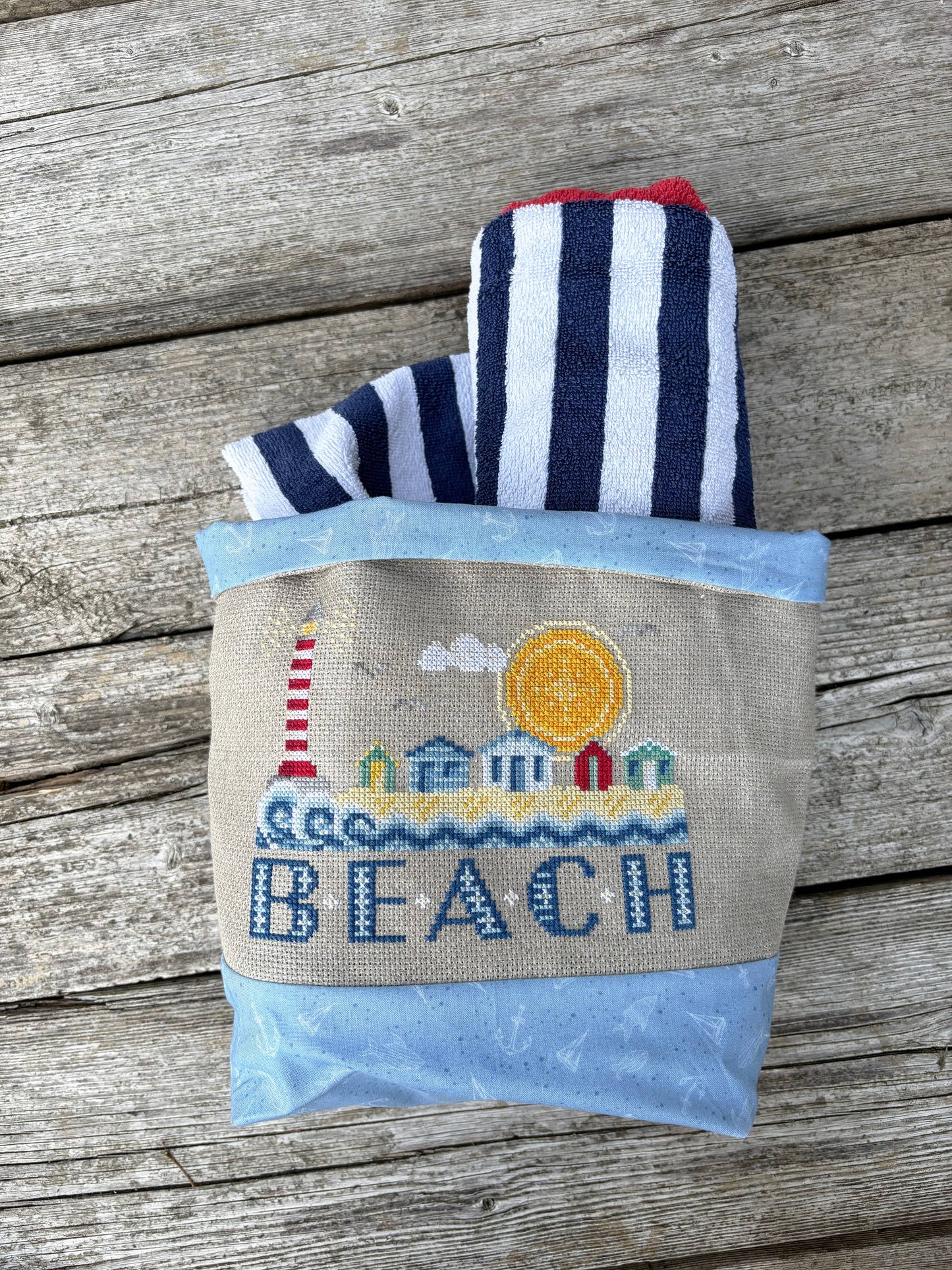 Beach Huts - Printed Pattern