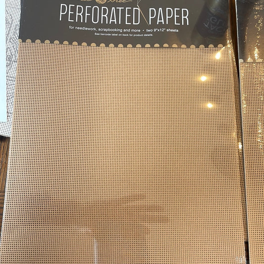 Perforated Paper - Antique Brown