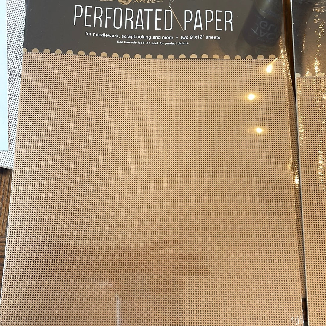 Perforated Paper - Antique Brown
