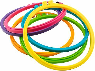 6" color plastic hoop