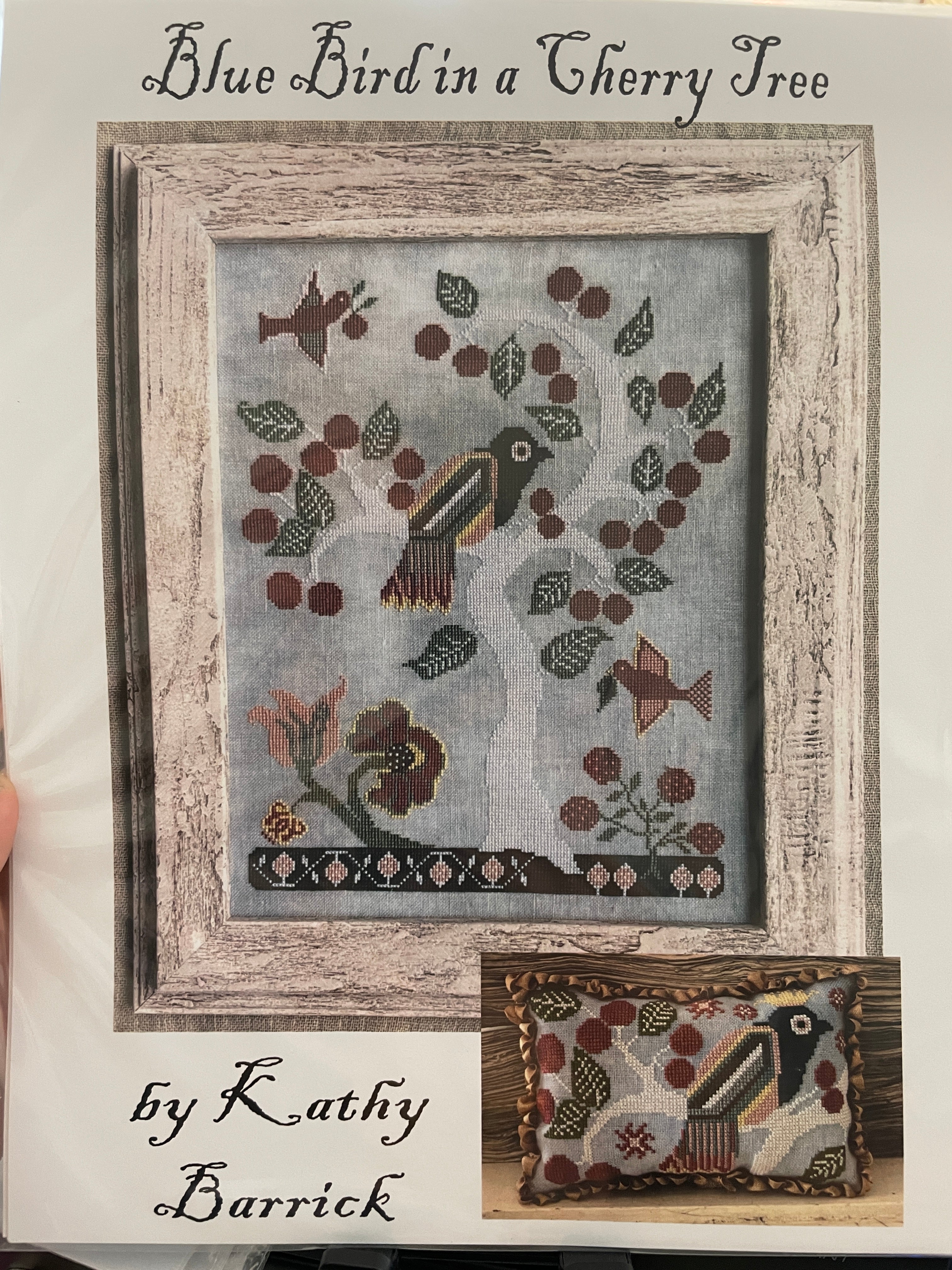 Blue Bird in a Cherry Tree – Riverview Stitching