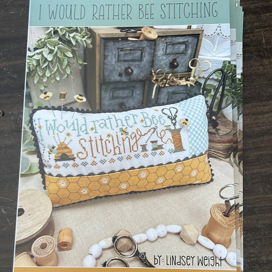 I Would Rather Bee Stitching