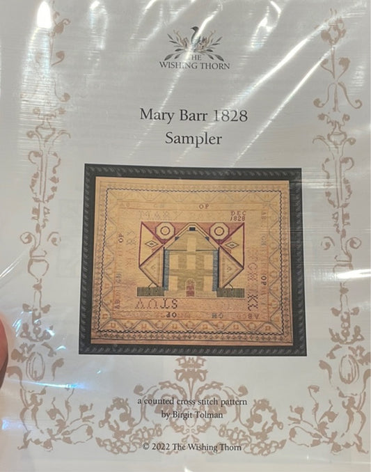 Mary Barr 1828 Sampler