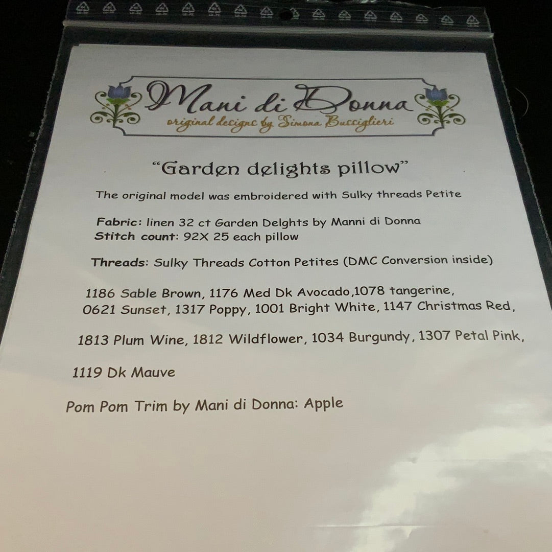 Garden delights pillow