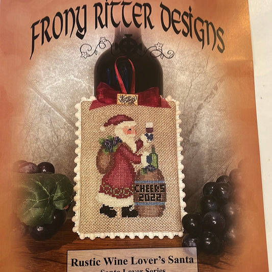 Rustic Wine Lovers Santa