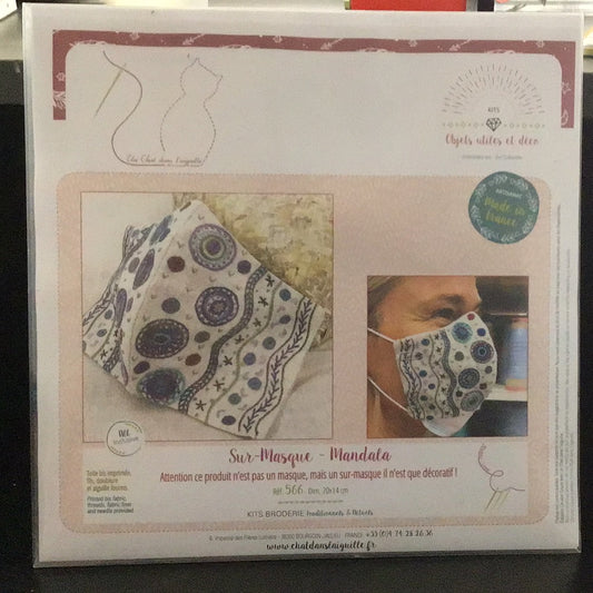 Mandala Mask Embroidery Kit