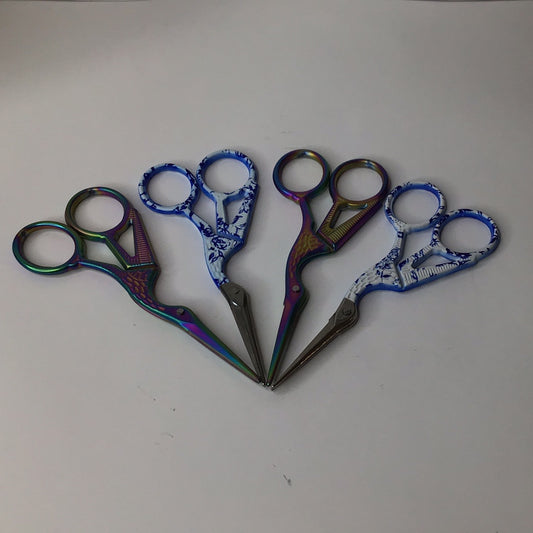 Large stork embroidery scissors assorted