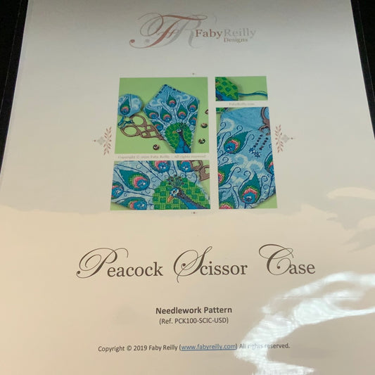 Peacock scissor case